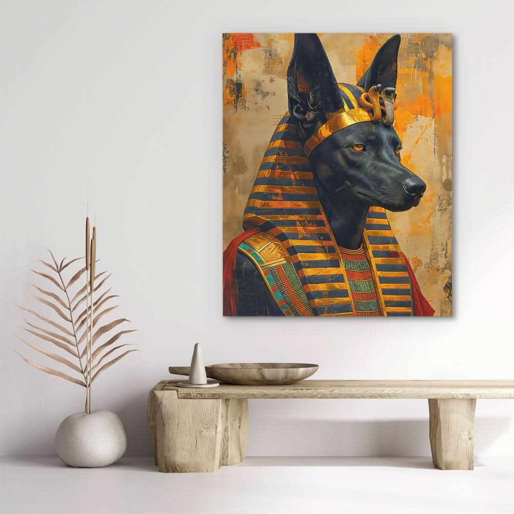 Egyptian Anubis - Large Canvas Print