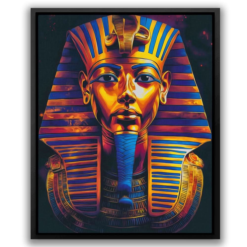 Egyptian King Tomb - Blue Wall Art