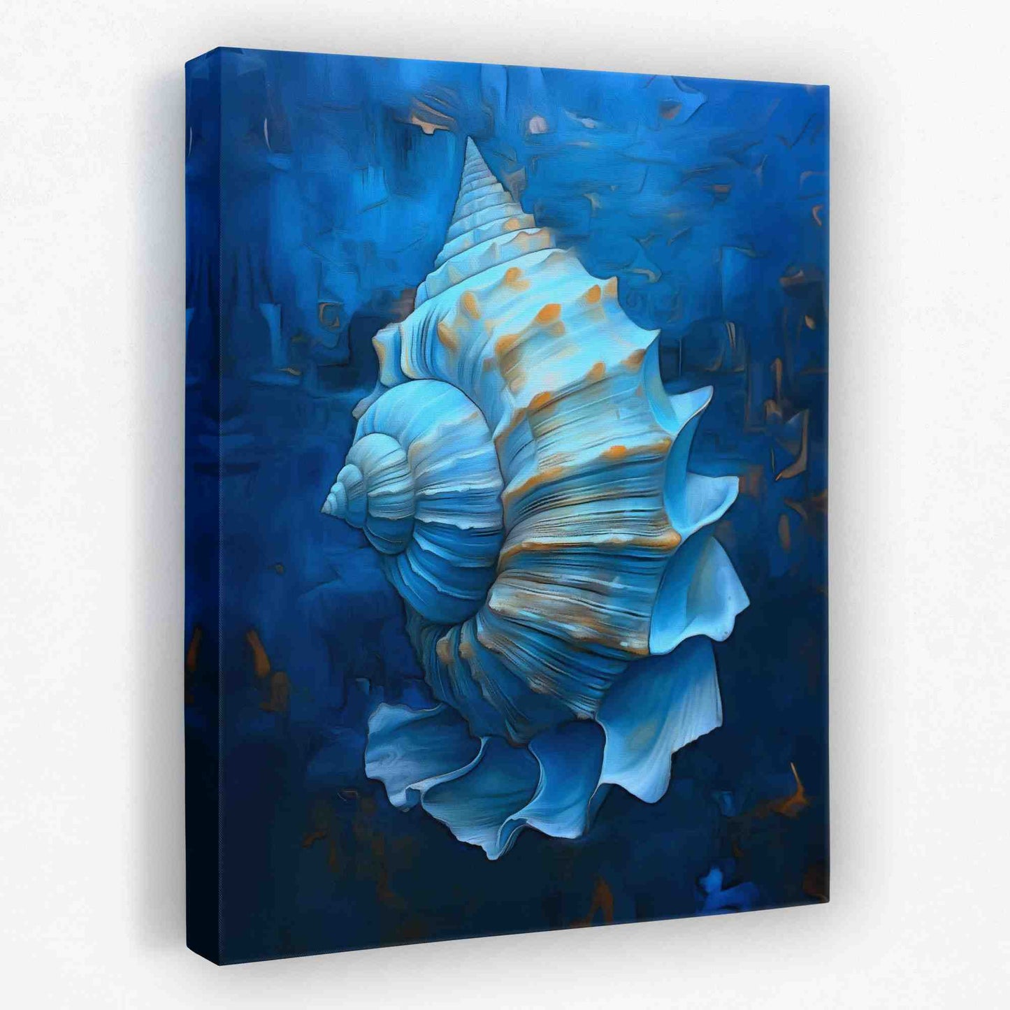Elaborate Conch Shell - Beach Canvas Wall Art