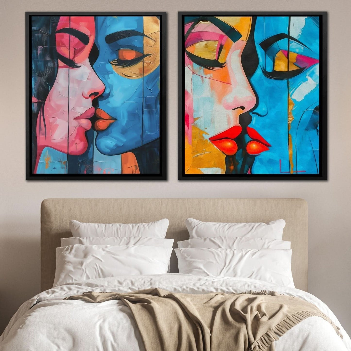Electric Connection - Large Abstract Canvas Print