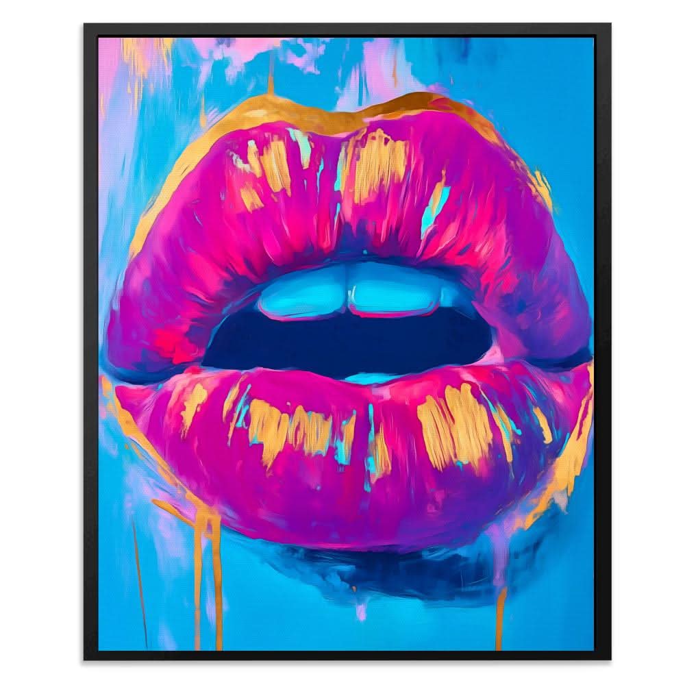 Electric Lips Drip - Fashion Art for Lounge