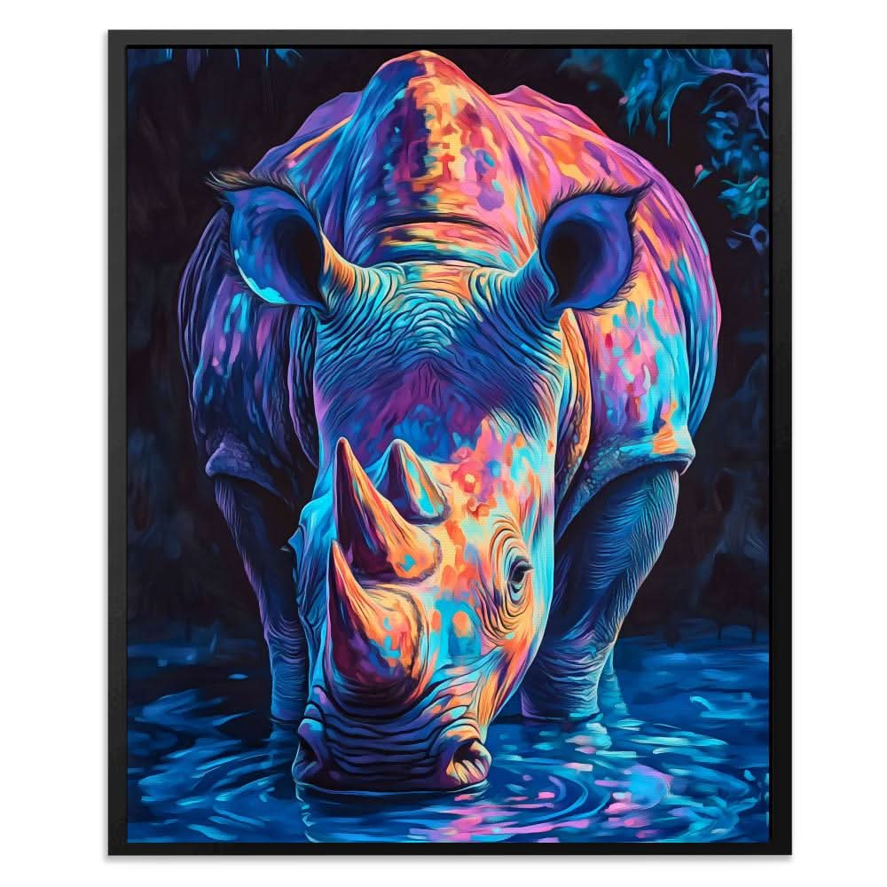 Electric Rhino - Animals Art