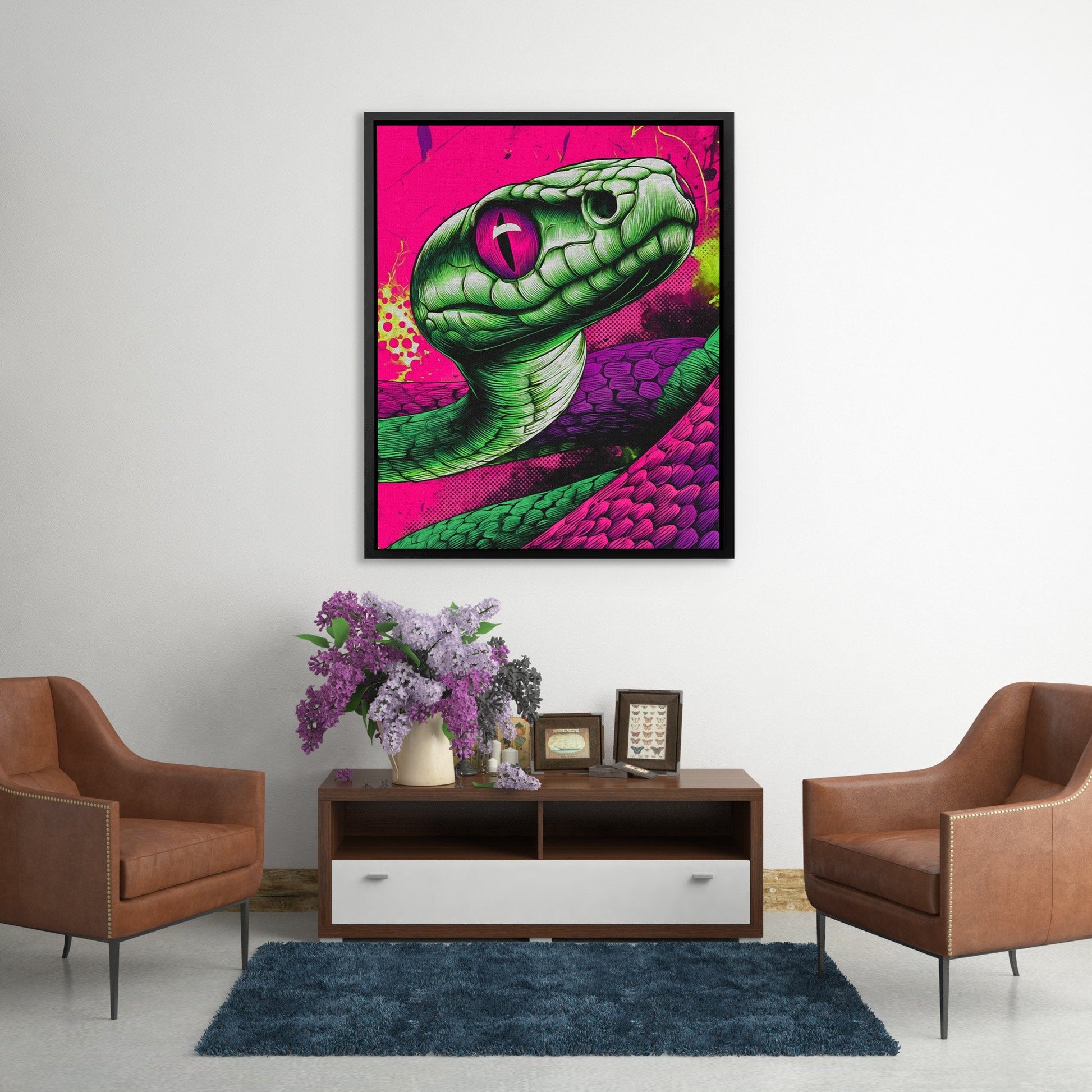 Electric Serpents Gaze - Luxury Wall Art