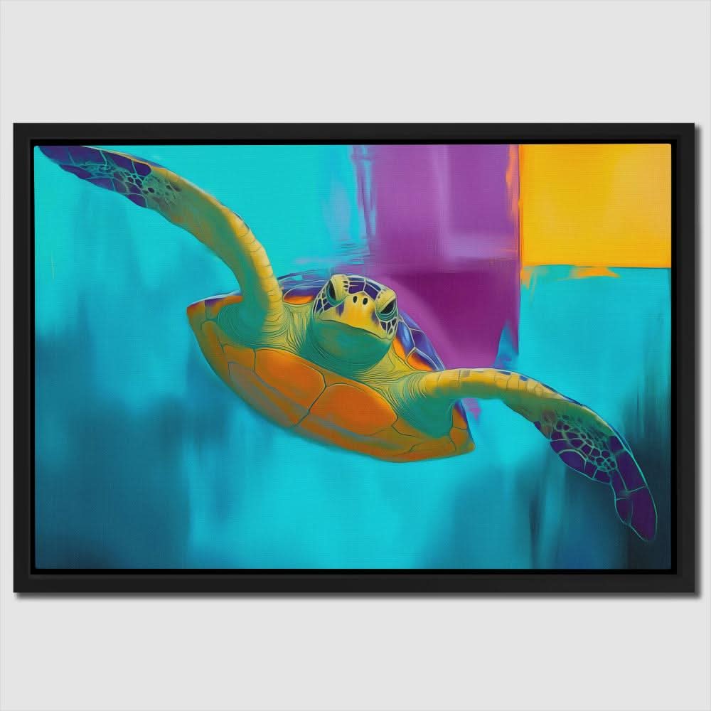 Electric Tide Turtle - Animals Art