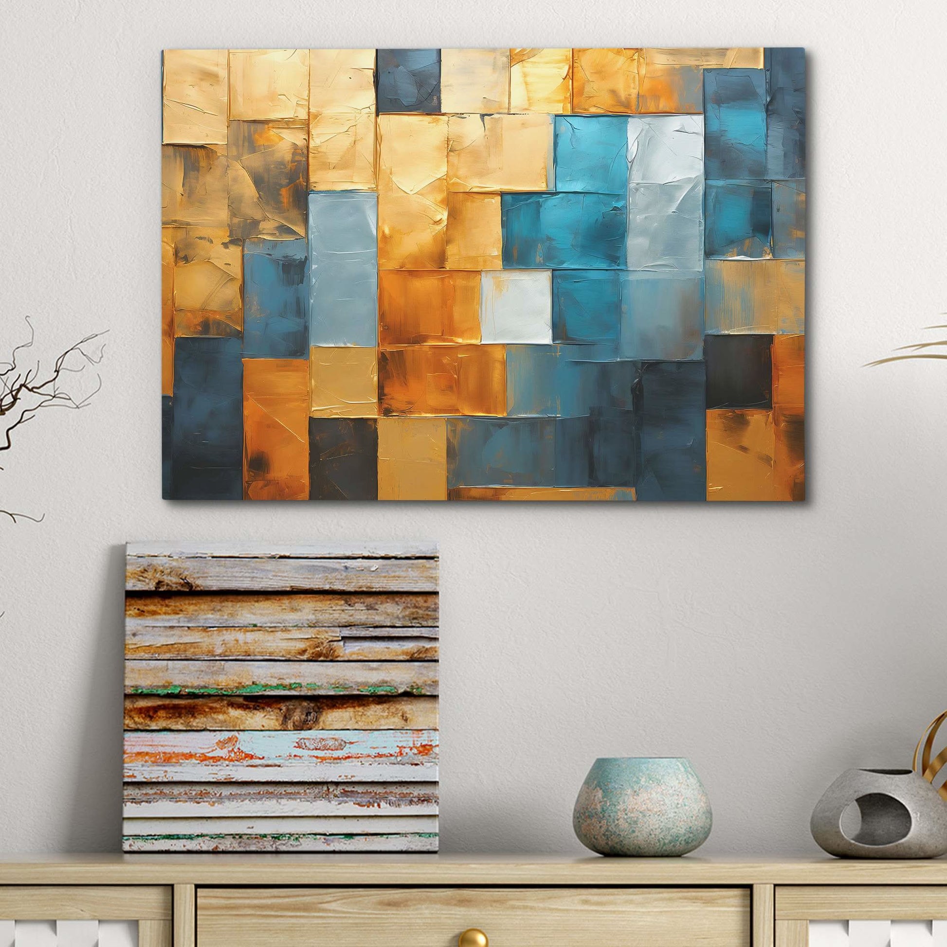Elegant Dream - Horizontal Wall Art in Black Frame