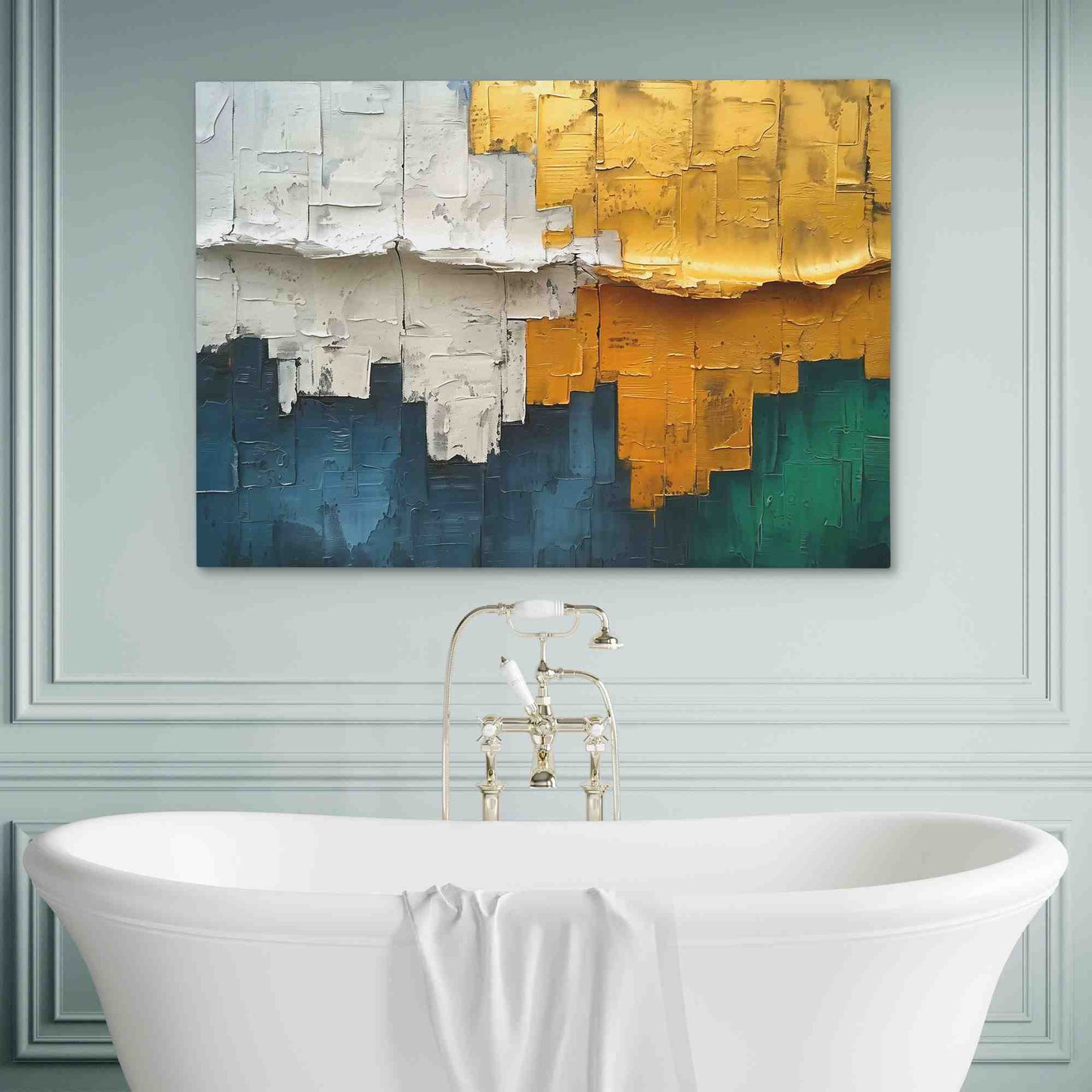 Elegant Essence - Abstract Wall Art in Black Frame