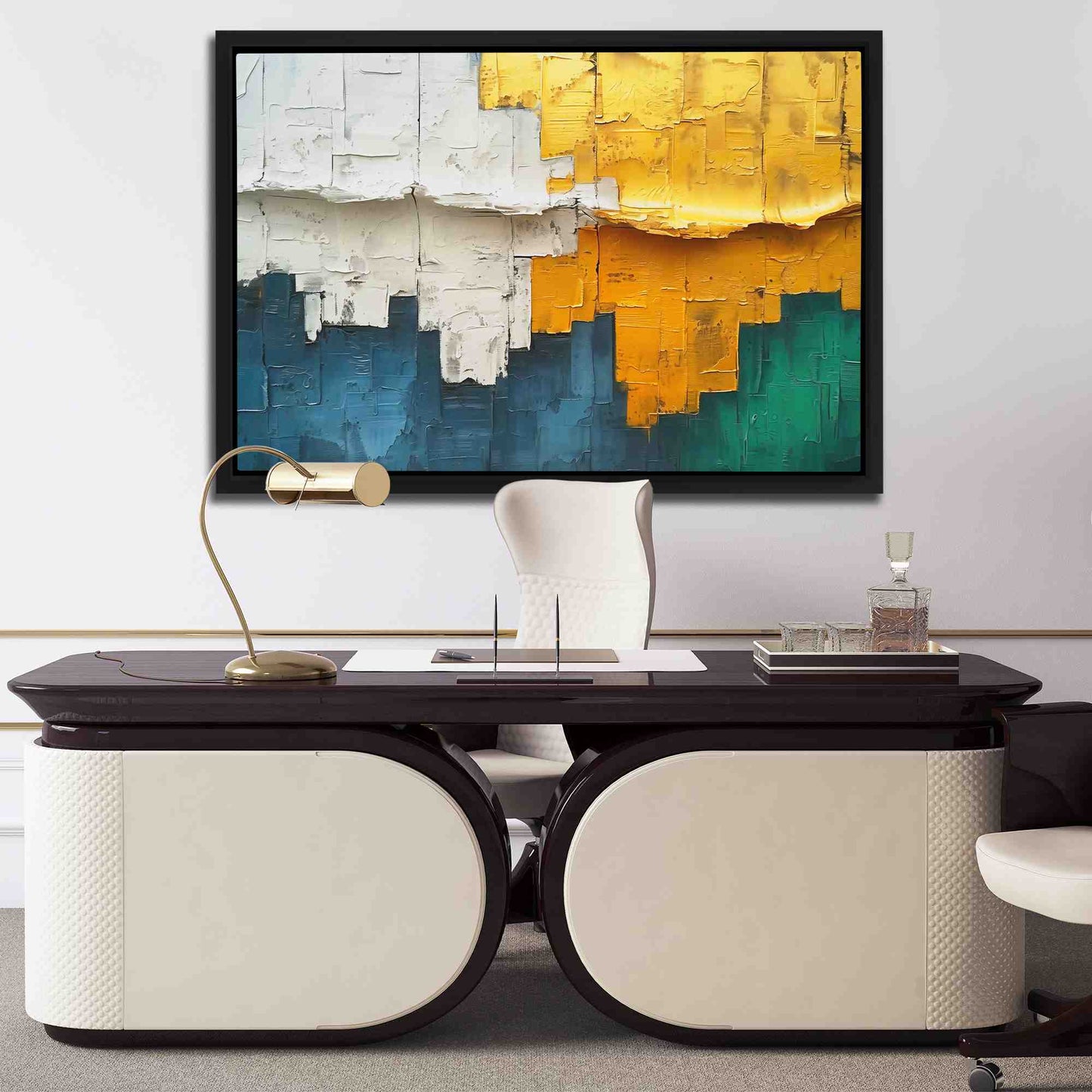 Elegant Essence - Abstract Earth Tones Canvas Wall Art