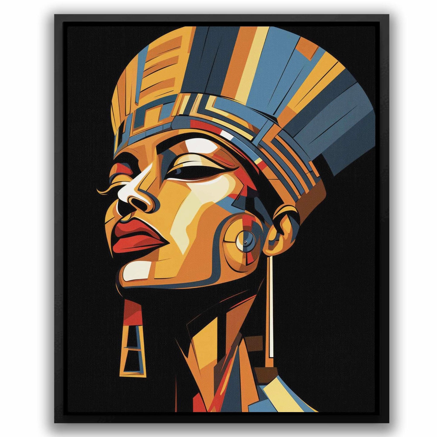 Elegant Gala - Blue Female Canvas Print
