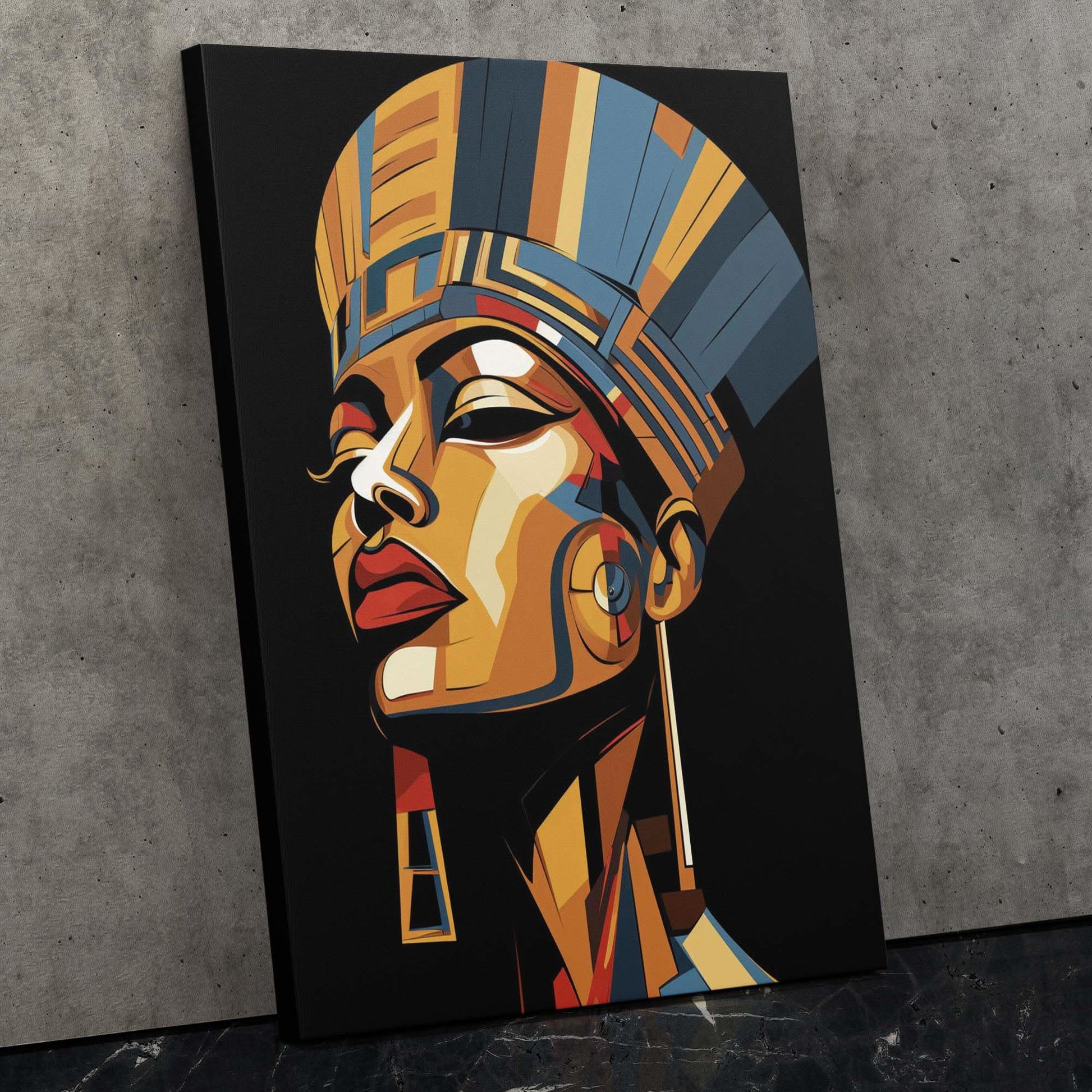 Elegant Gala - Female Wall Art in Black Frame