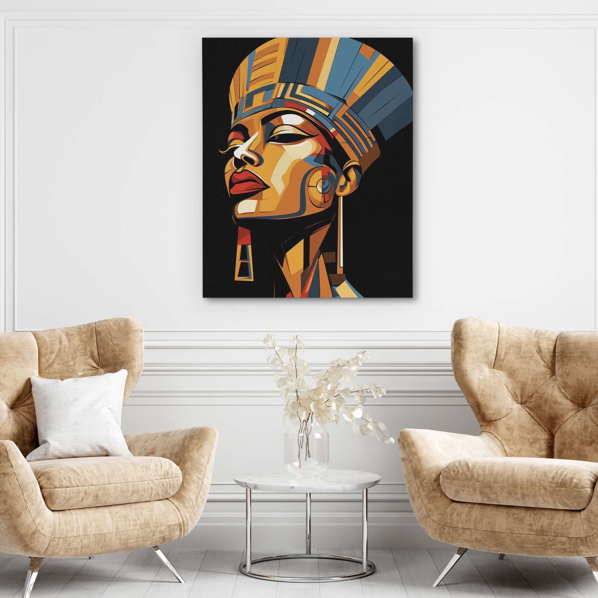 Elegant Gala - Blue Wall Art