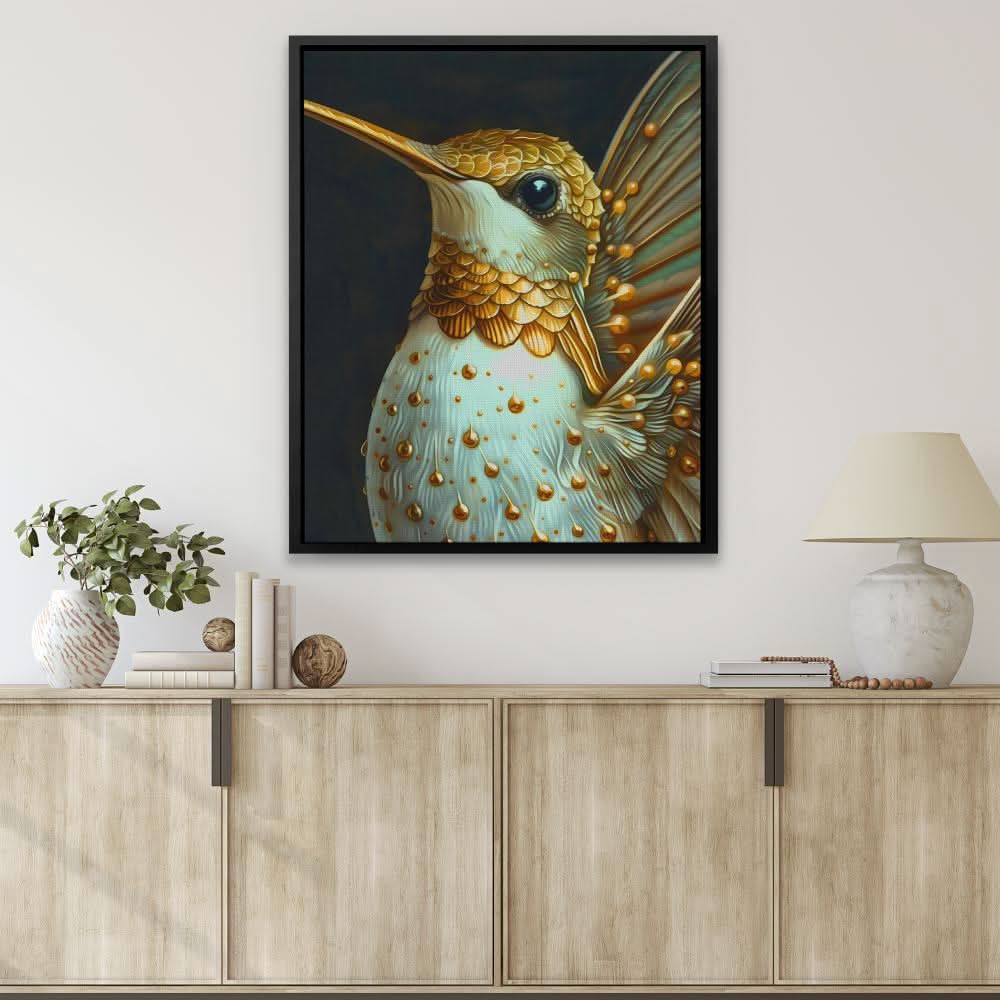 Elegant Hummingbird - Large Canvas Print