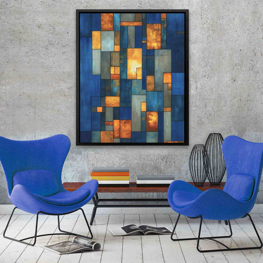 Elegant Illusion - Abstract Wall Art in Black Frame