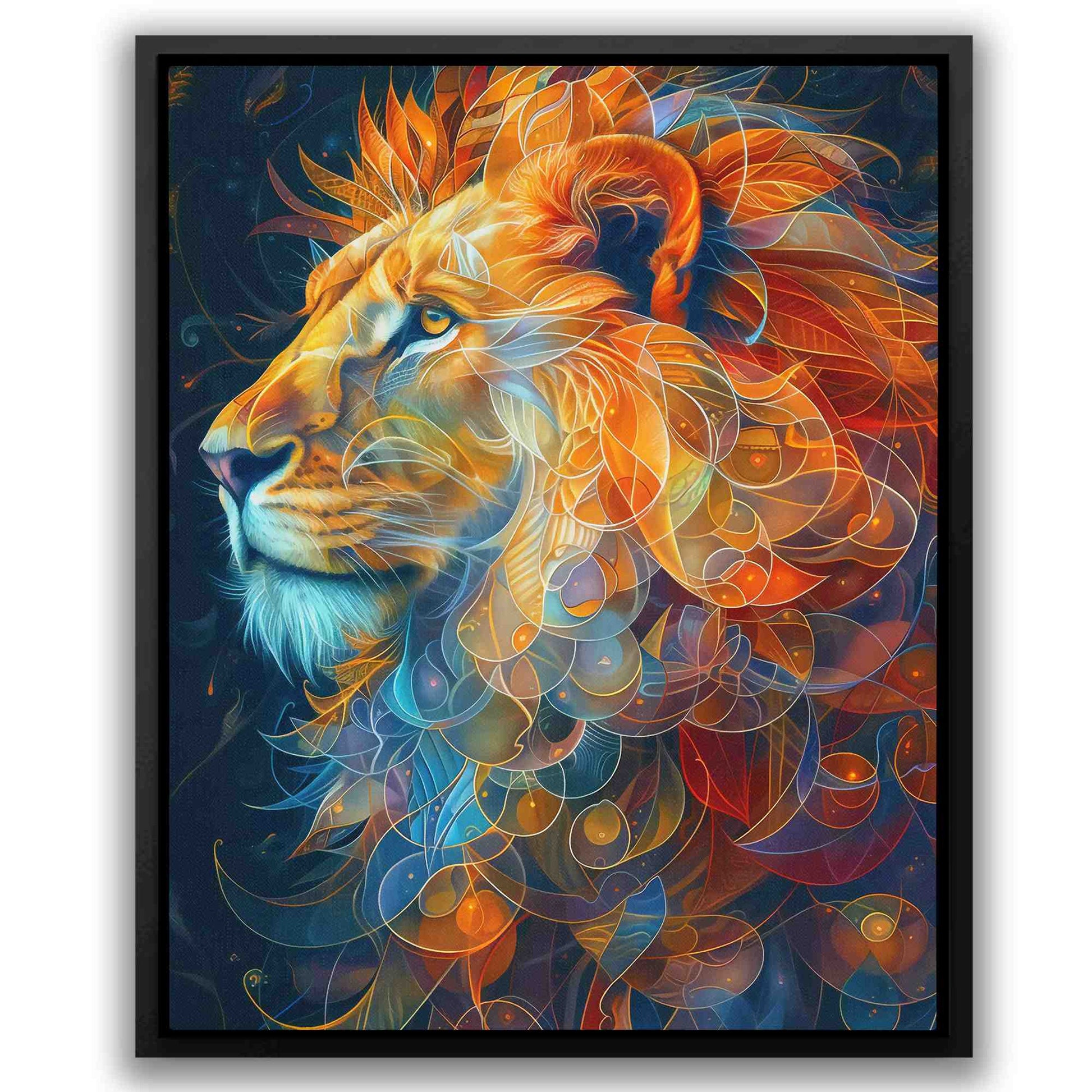 Elegant Lion - Big Cat Canvas Print