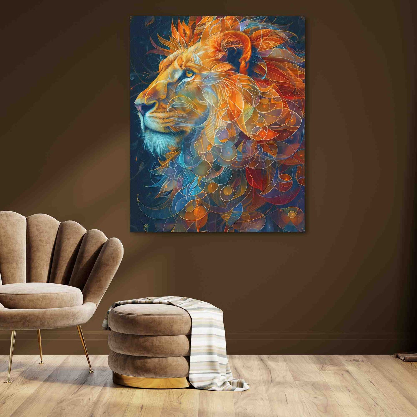 Elegant Lion - Framed Art Print