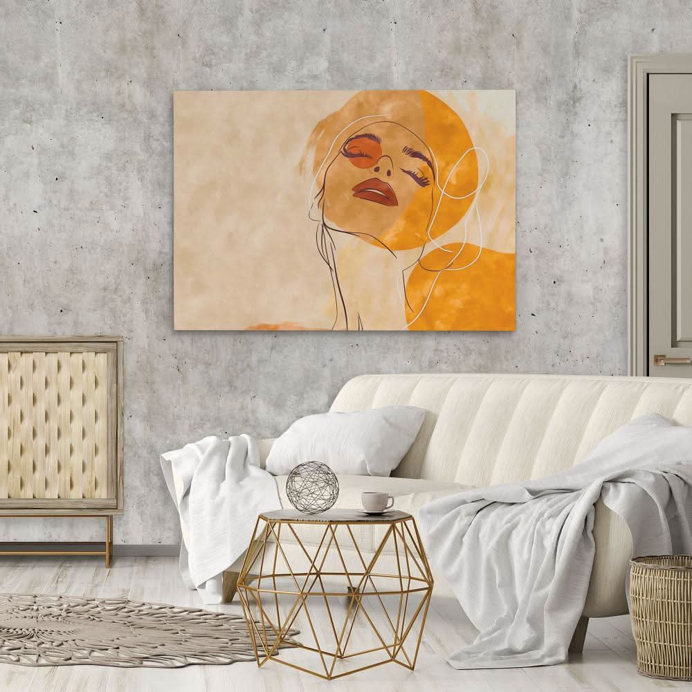 Elegant Muse - Earth Tones Wall Art for Home Office