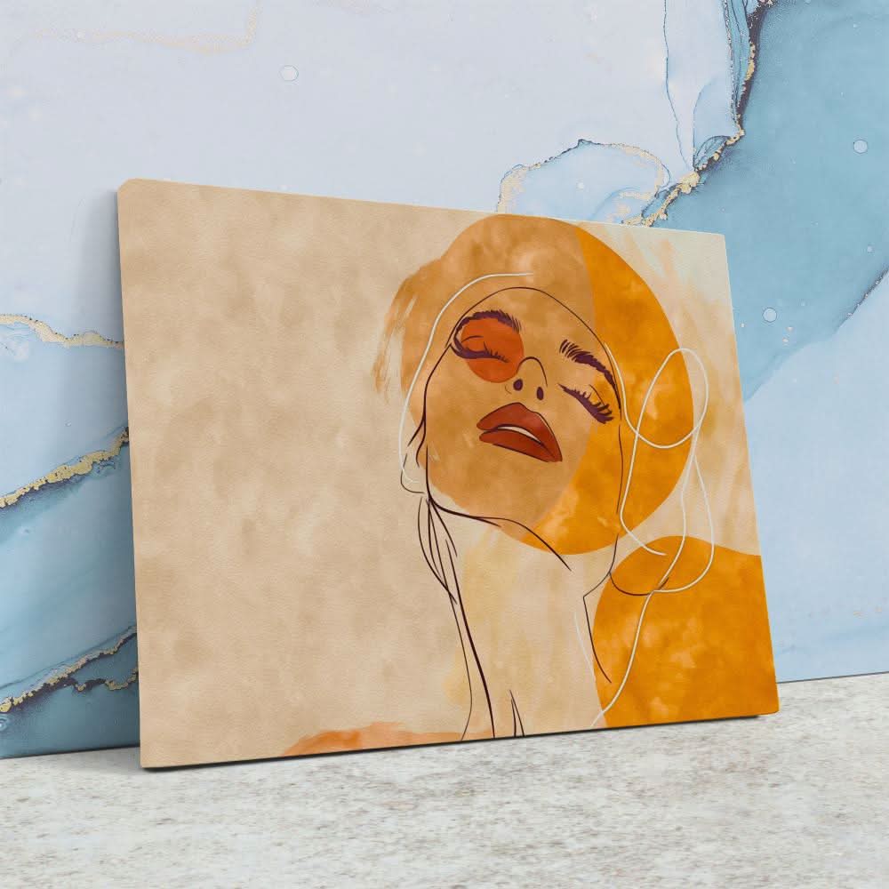 Elegant Muse - Figurative Wall Art in Black Frame