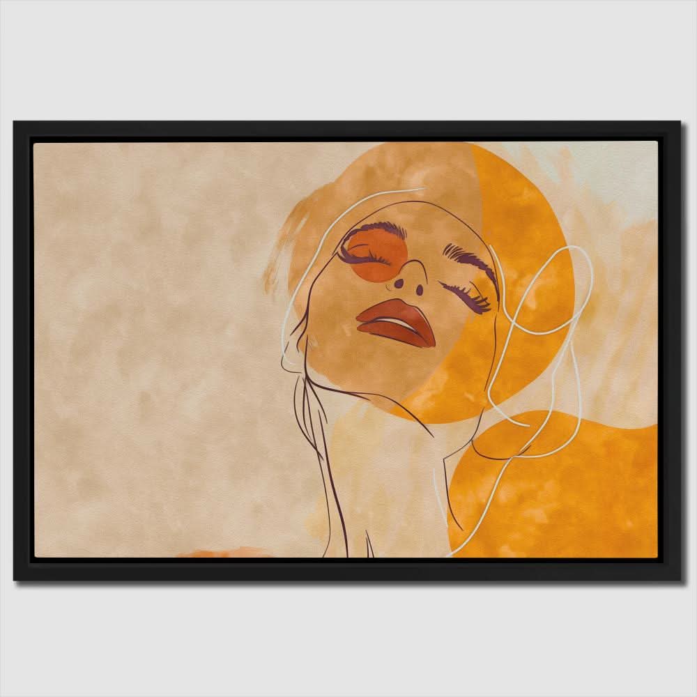 Elegant Muse - Earth Tones Canvas Print