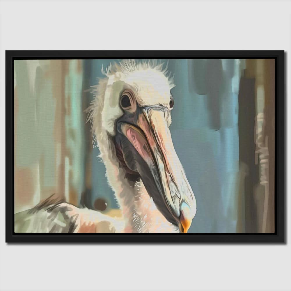 Elegant Pelican - Large Canvas Print