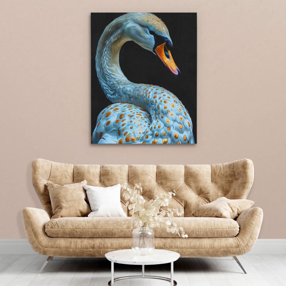 Elegant Swan - Large Canvas Print