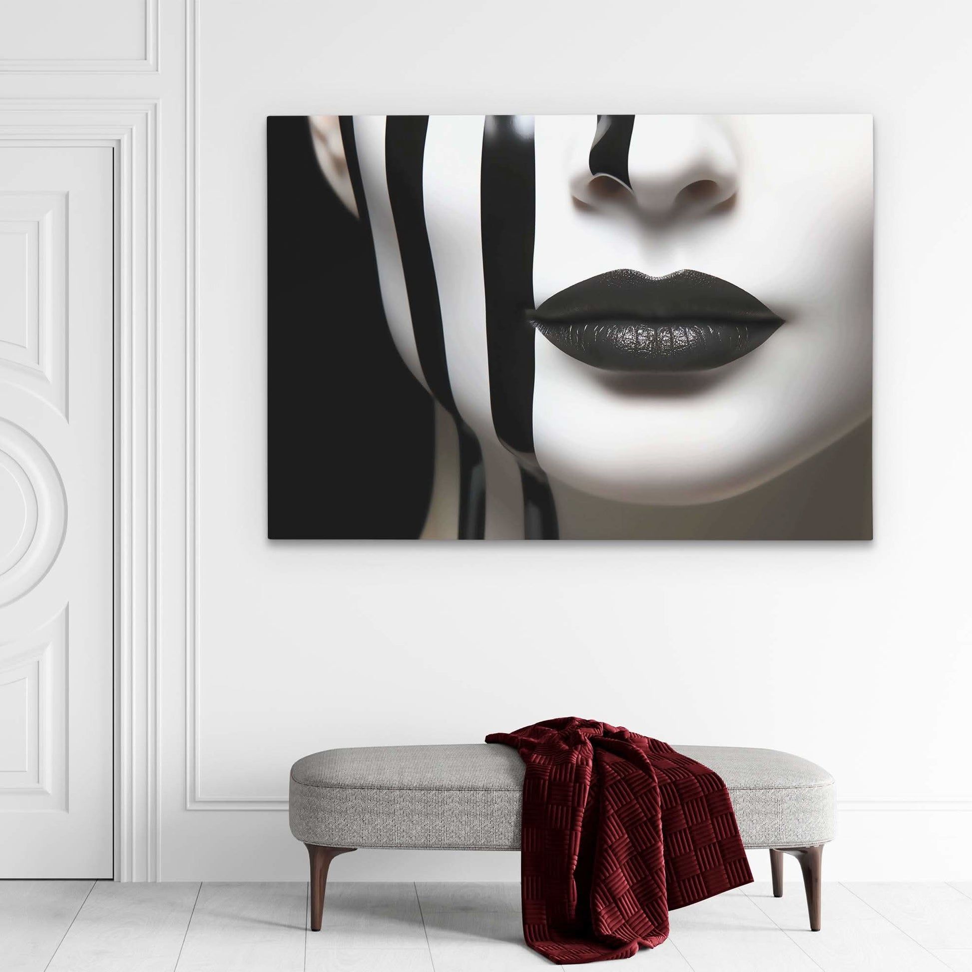 Elegant Vision - Black and White Canvas Wall Art