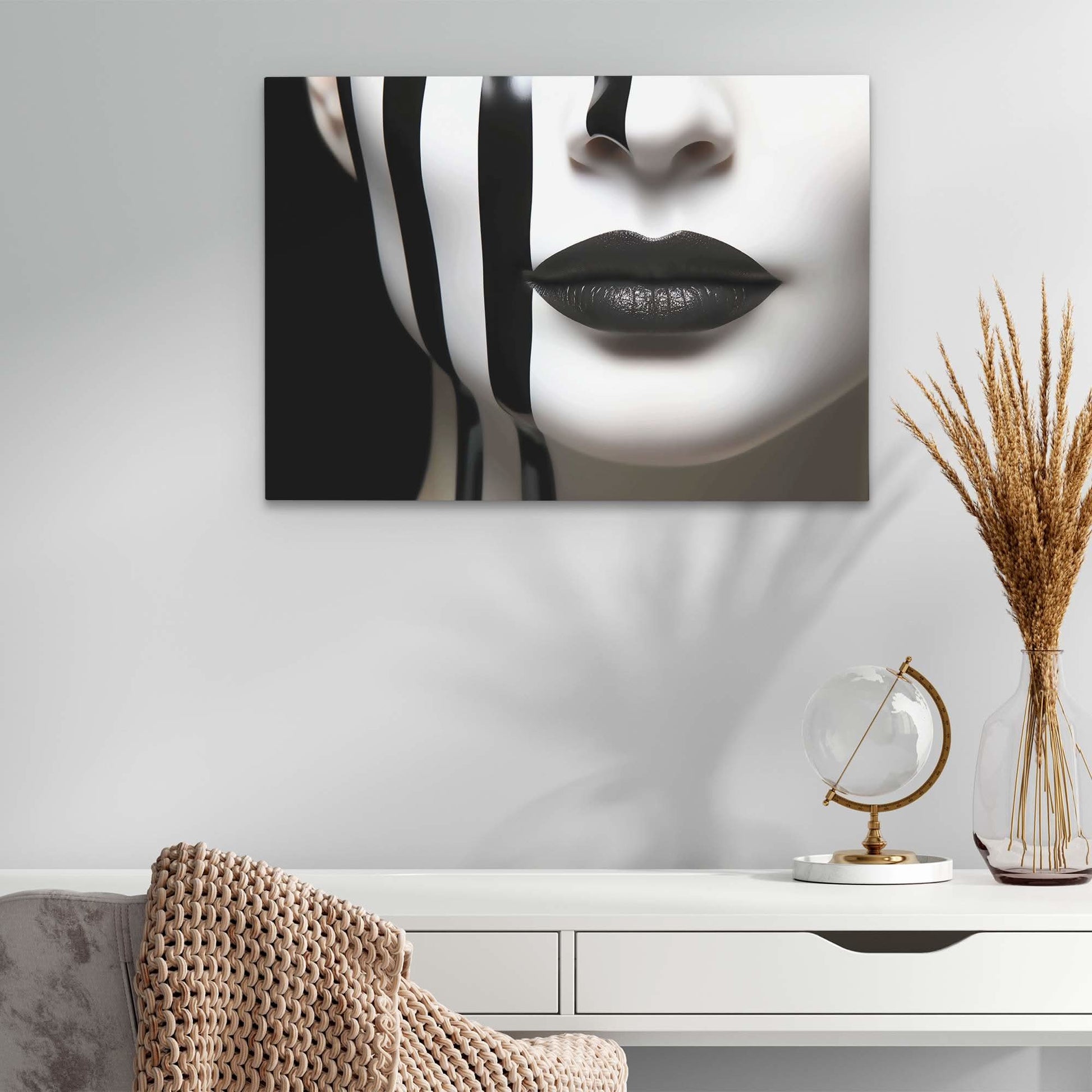 Elegant Vision - Female Wall Art in Black Frame