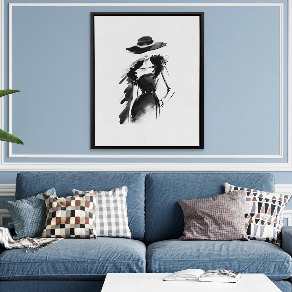 Elegant Woman - Large Canvas Print