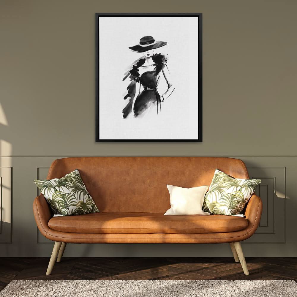 Elegant Woman - Framed Wall Art
