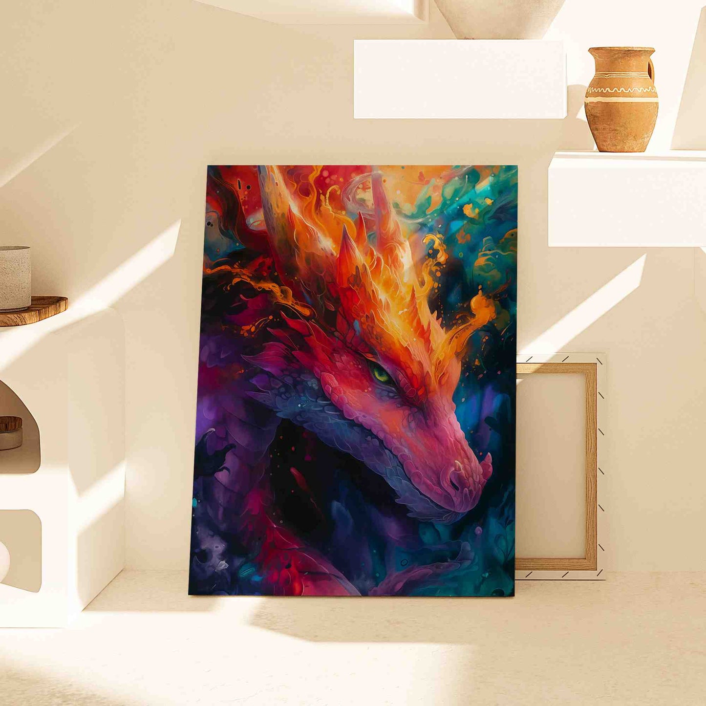 Elemental Dragon - Colorful Wall Art