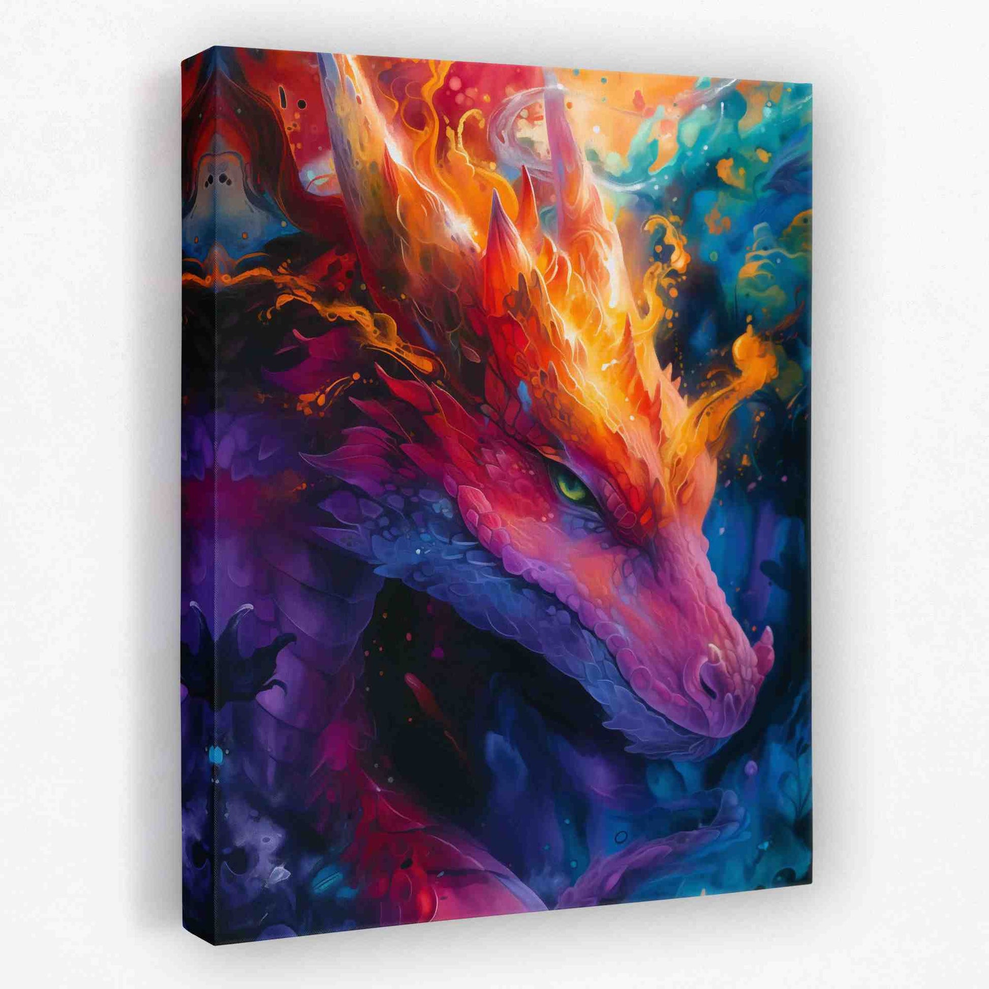 Elemental Dragon - Animals Canvas Wall Art