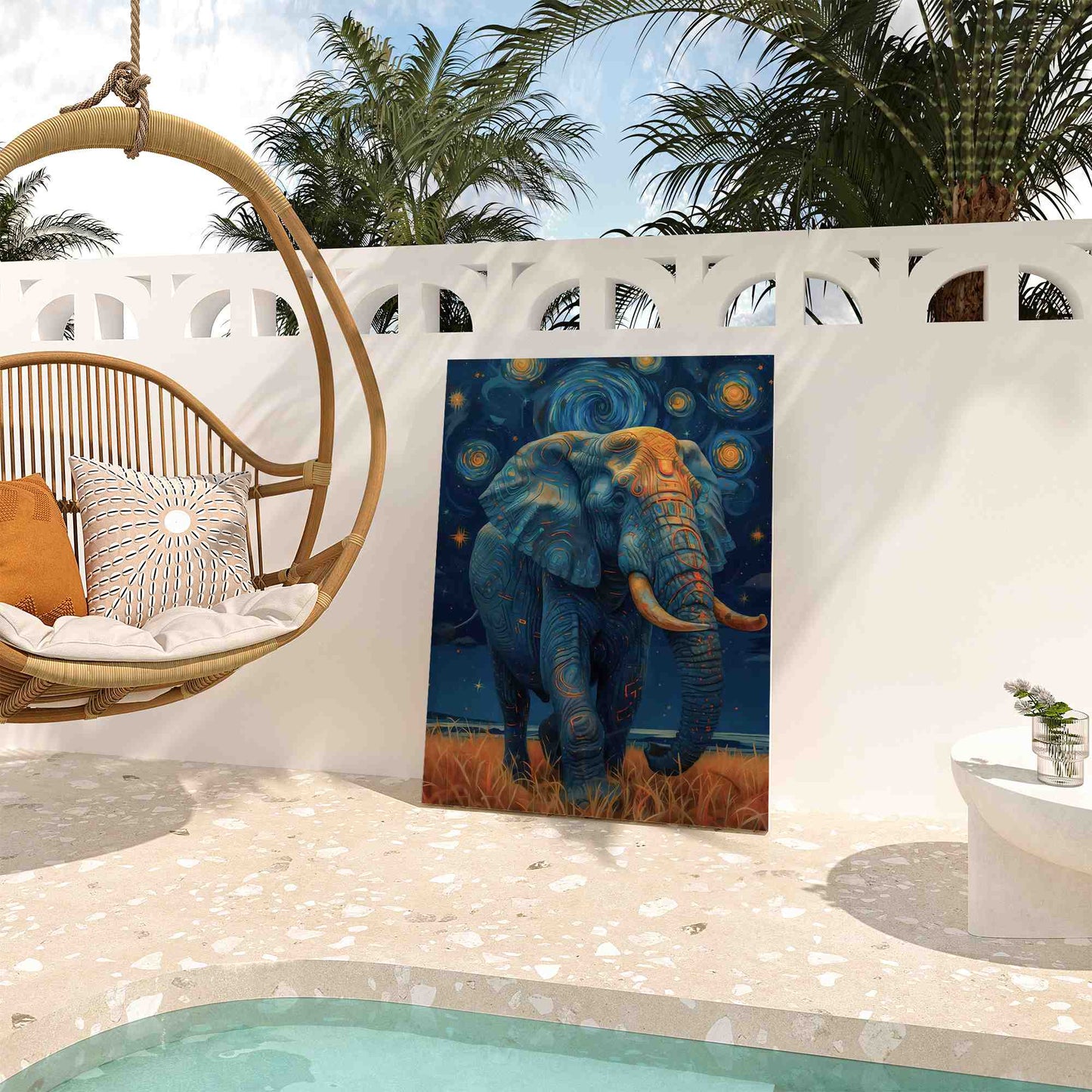 Elephant Ecstasy - Africa Art for Nursery