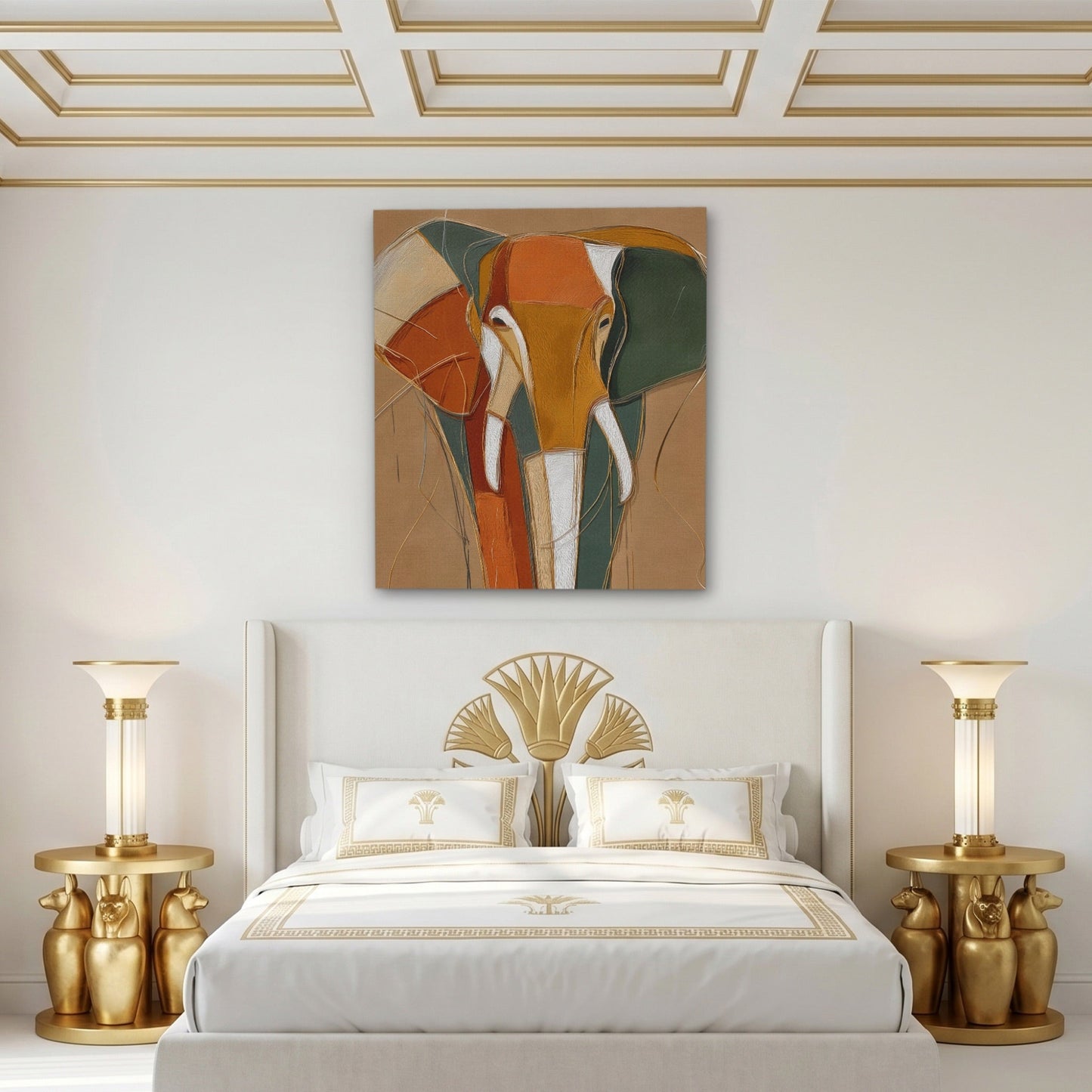 Elephant Gold Navy