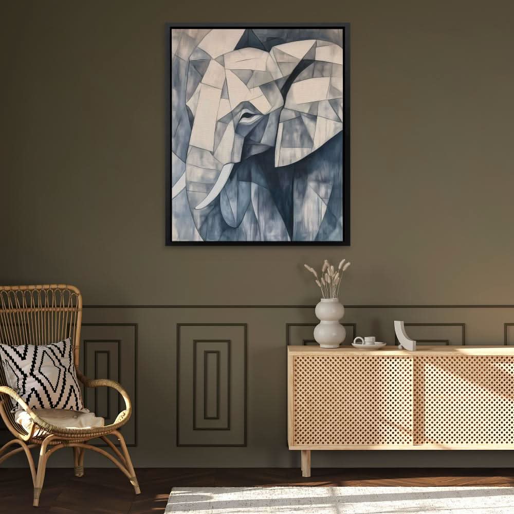Elephant Mosaic - Canvas Wall Art