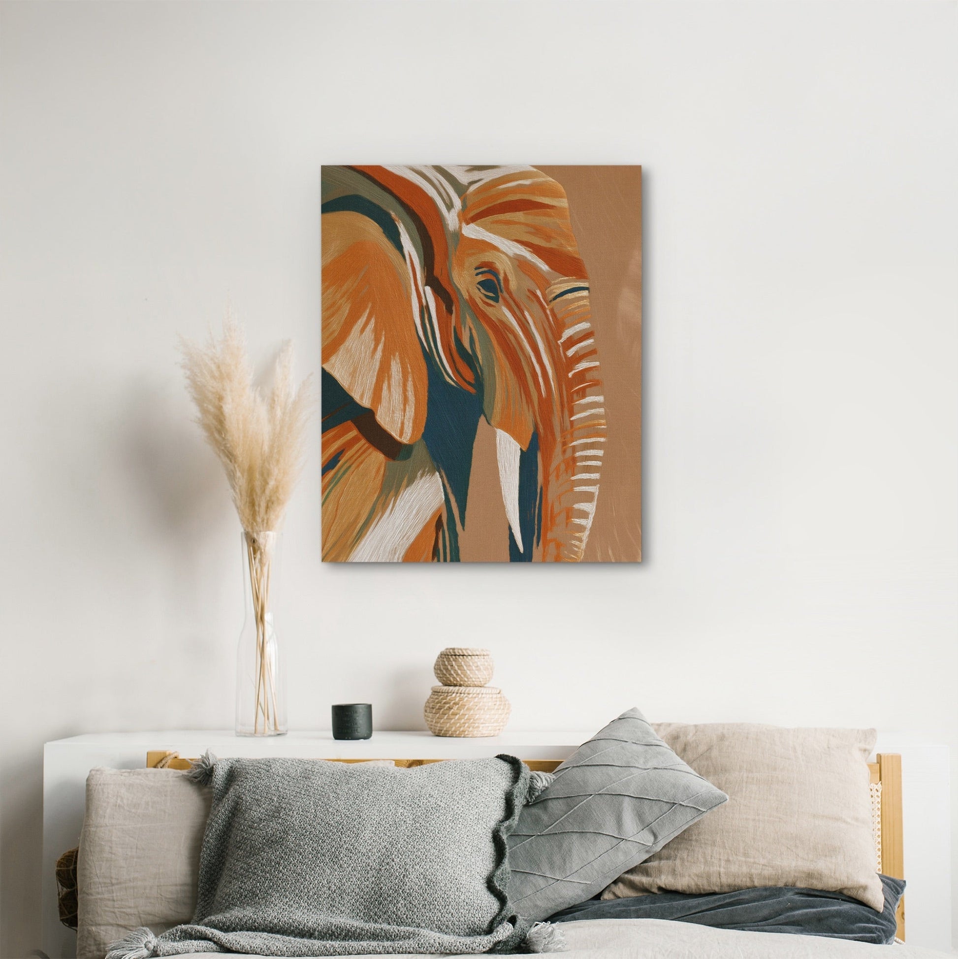 Elephant Navy Gold