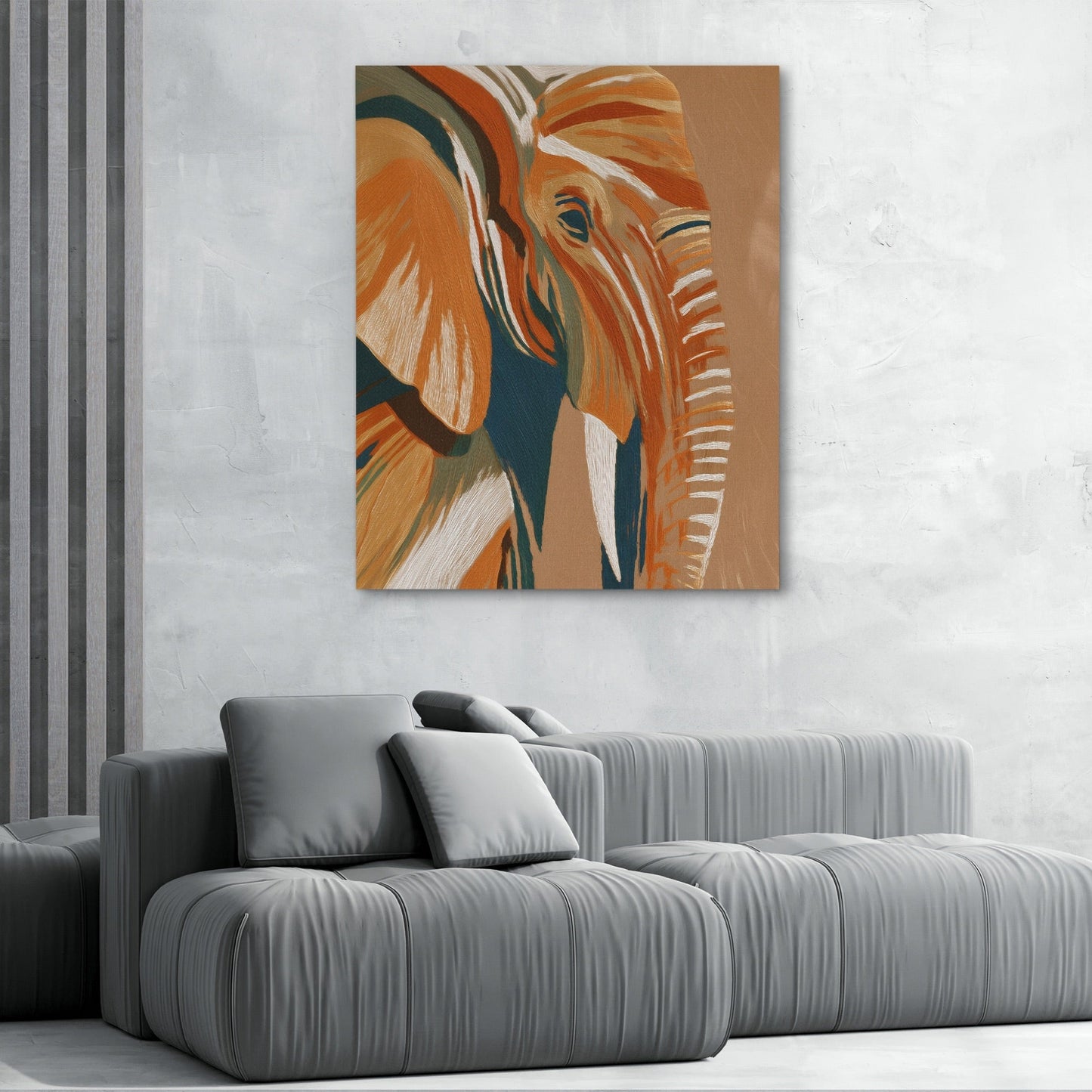 Elephant Navy Gold