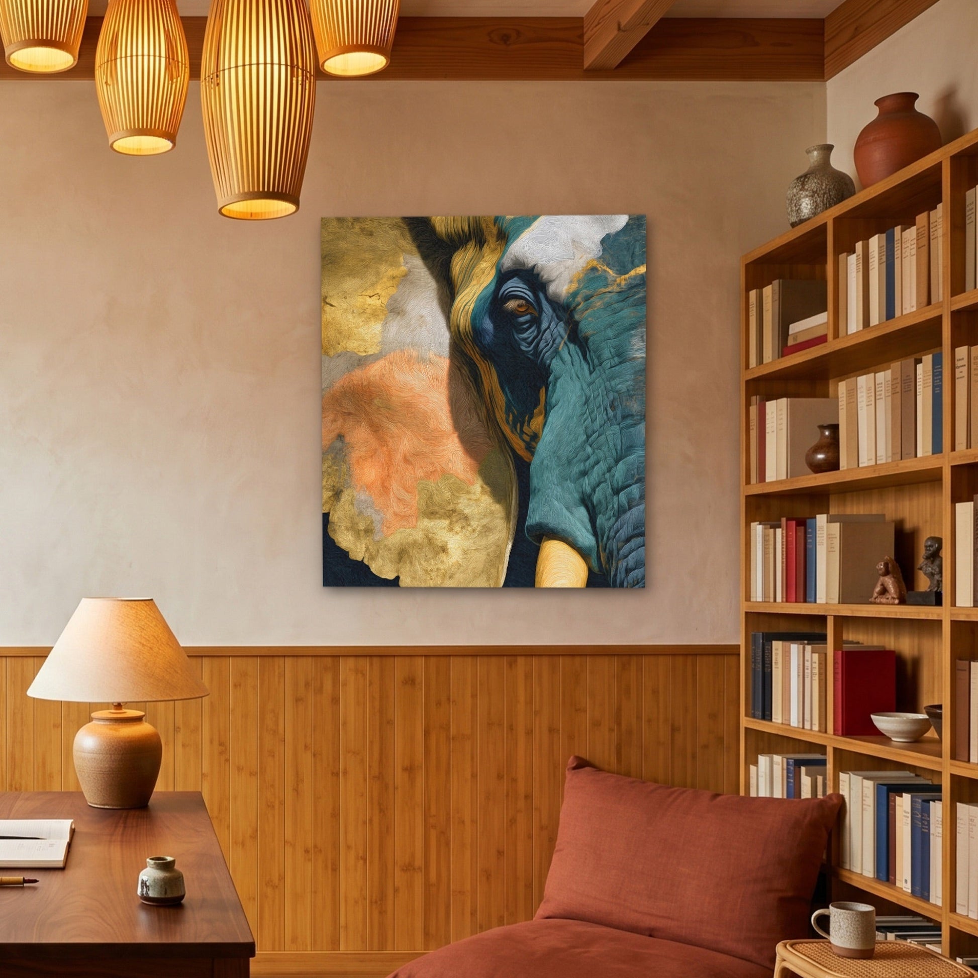 Elephant Ochre Embrace