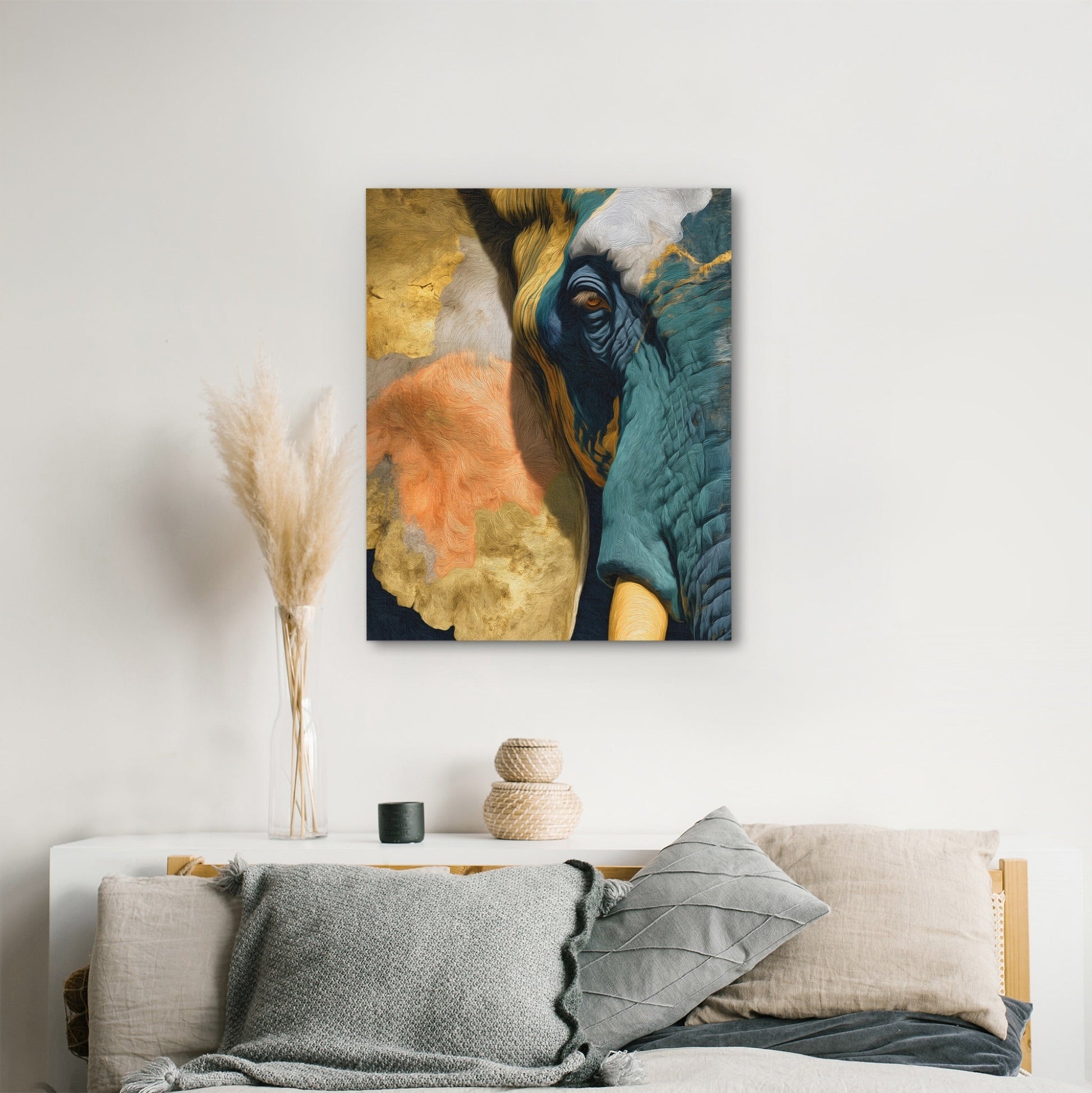 Elephant Ochre Embrace