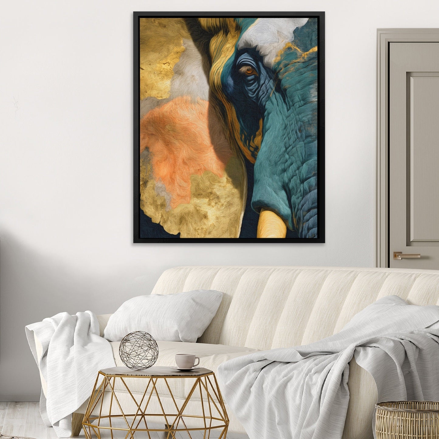 Elephant Ochre Embrace