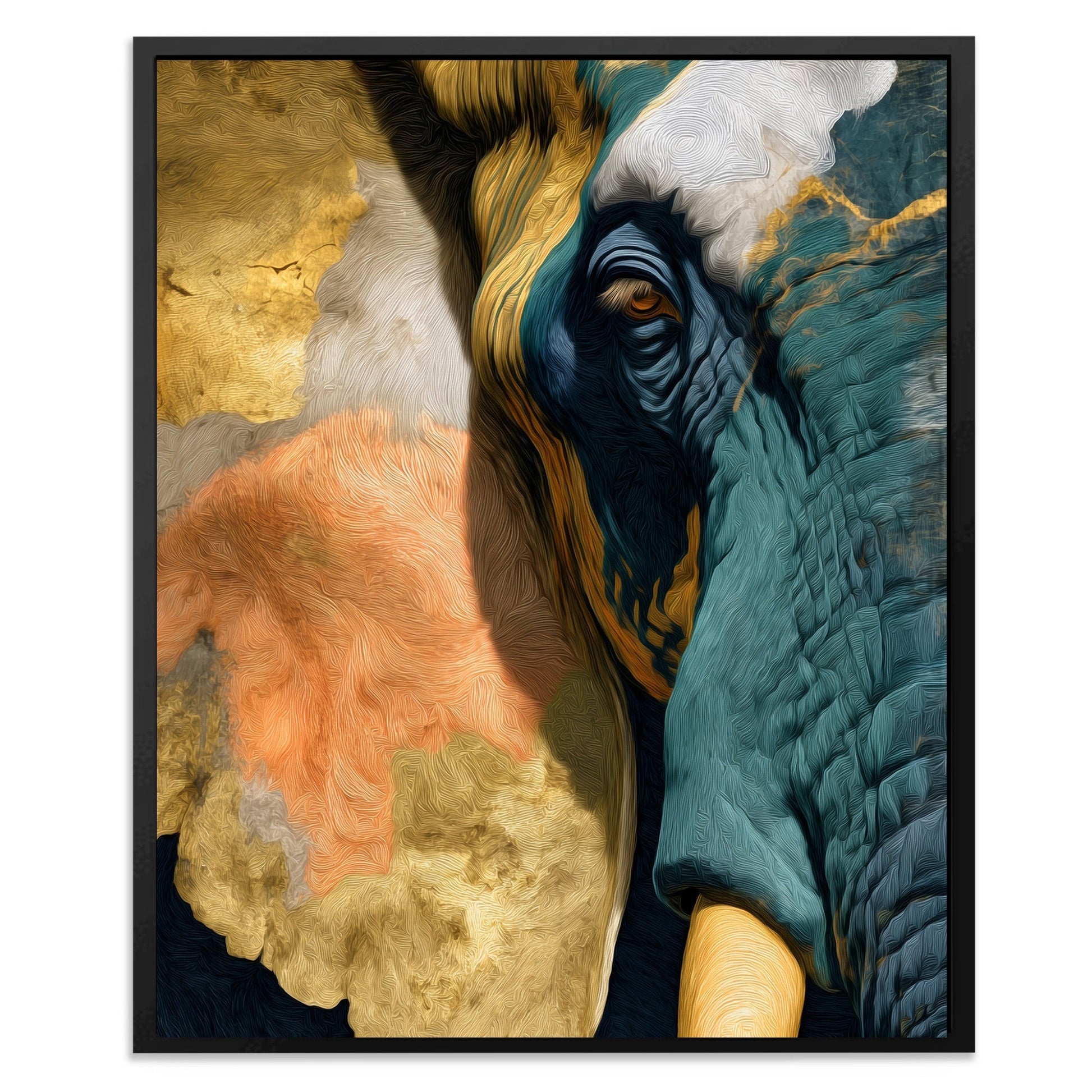 Elephant Ochre Embrace