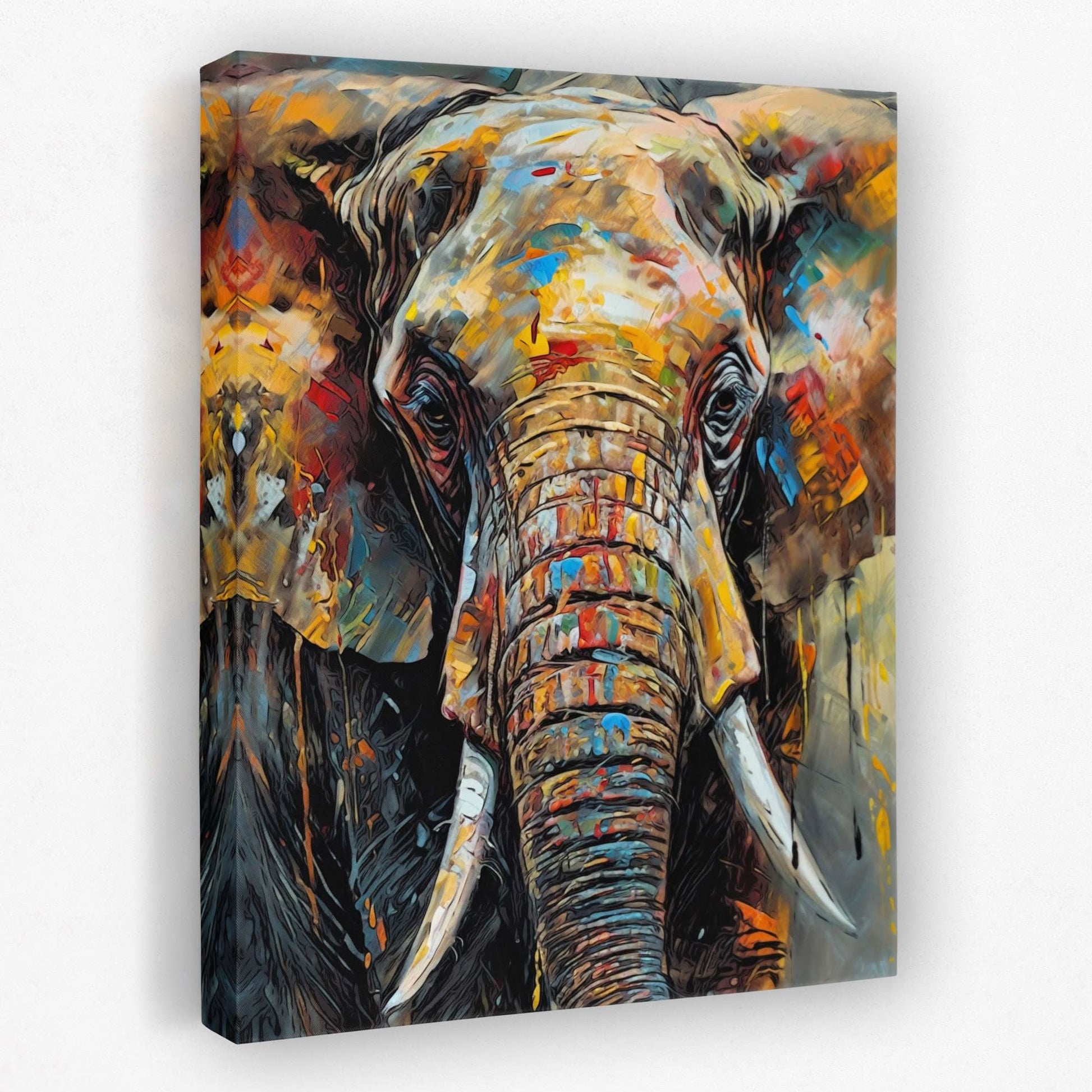 Elephant's Memory - Animals Canvas Wall Art