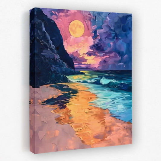 Eloquent Sunset - Beach Canvas Wall Art