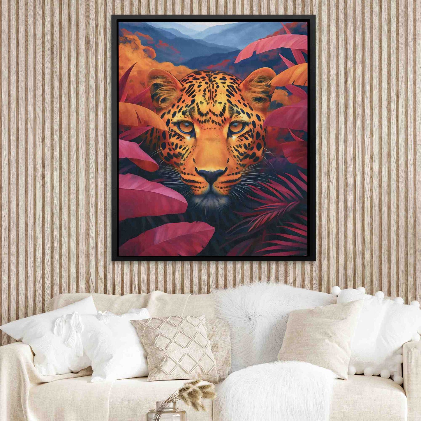 Ember Eyes - Watercolor Gold Canvas Wall Art