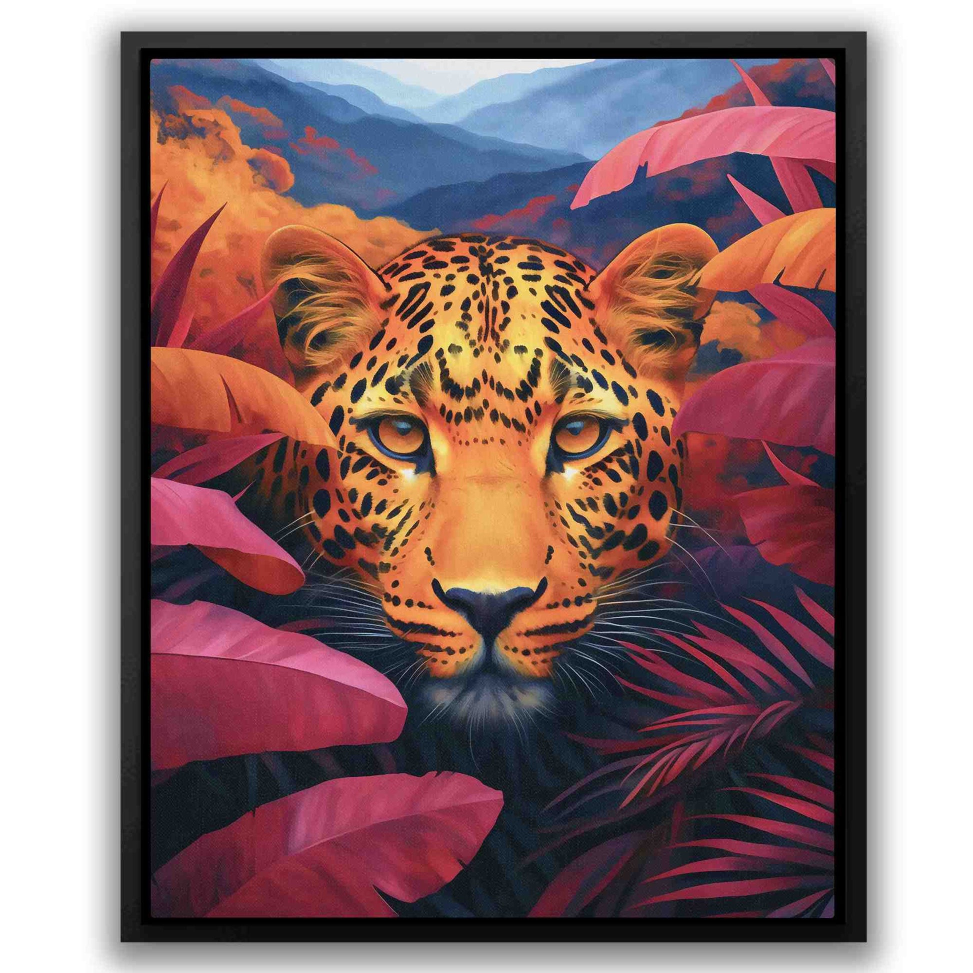 Ember Eyes - Gold Burgundy Canvas Print