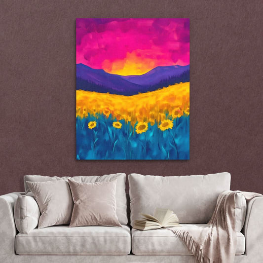 Ember Skies - Wall Art in Black Frame