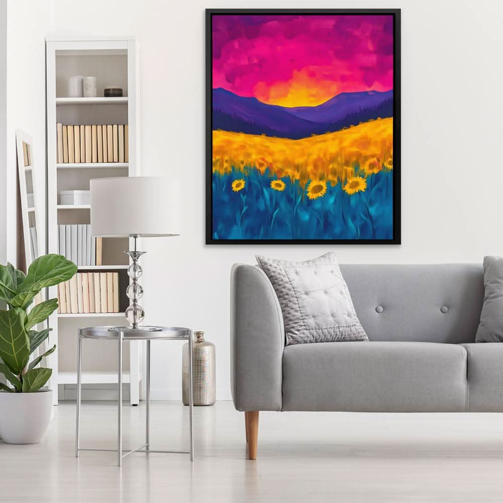 Ember Skies - Colorful Wall Art for Dining Room