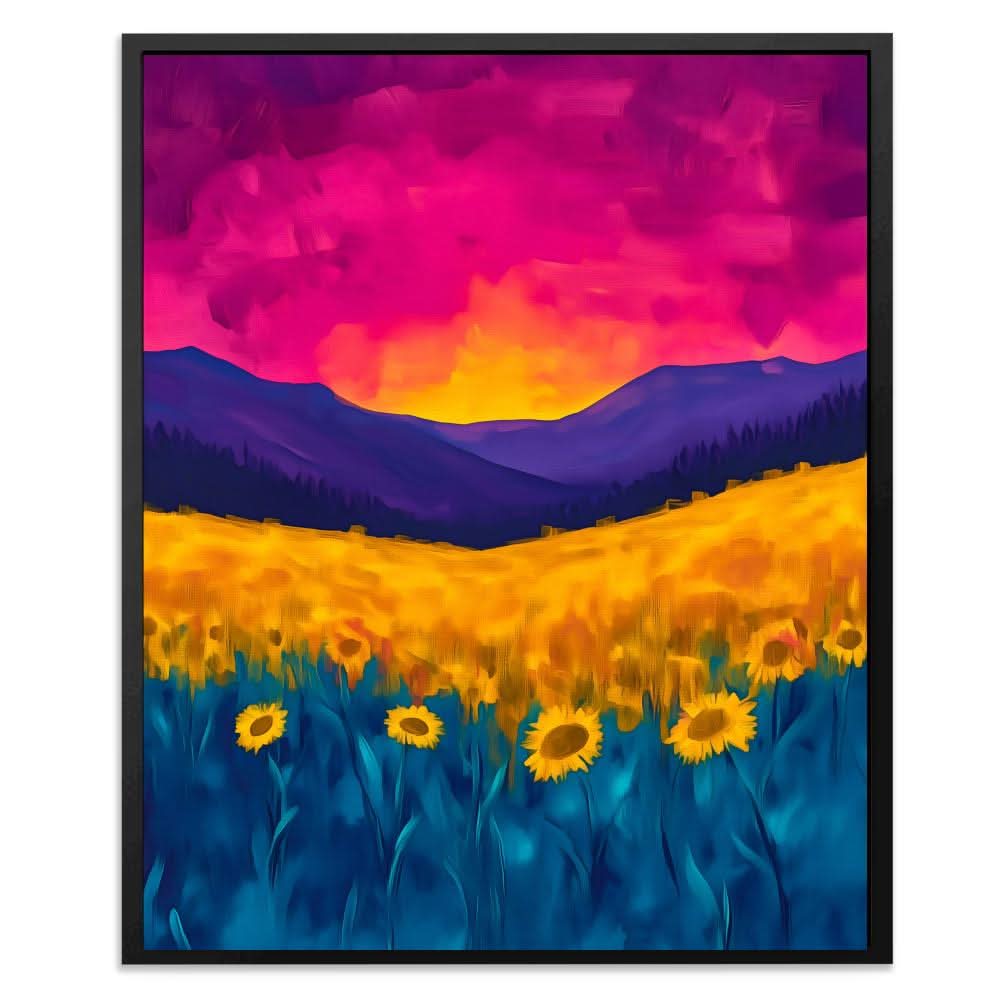 Ember Skies - Colorful Landscapes Canvas Print