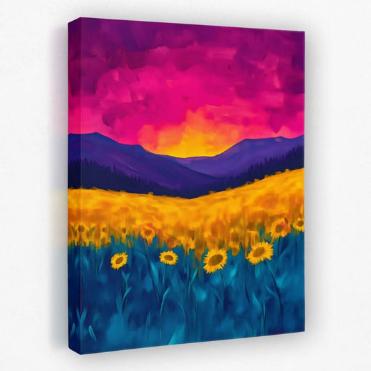 Ember Skies - Floral Canvas Wall Art