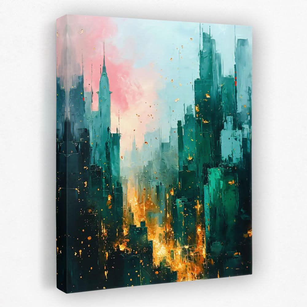 Emerald City - Emerald Canvas Wall Art