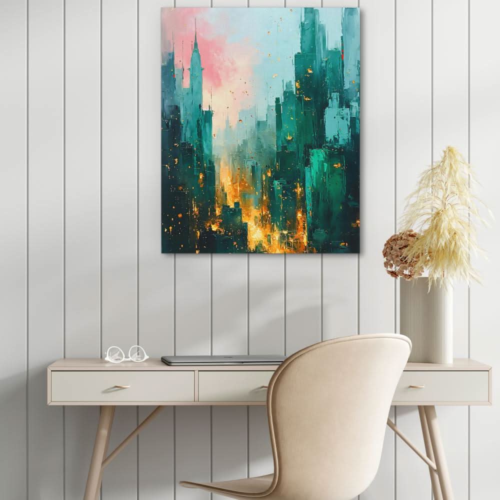 Emerald City - Gold Wall Art