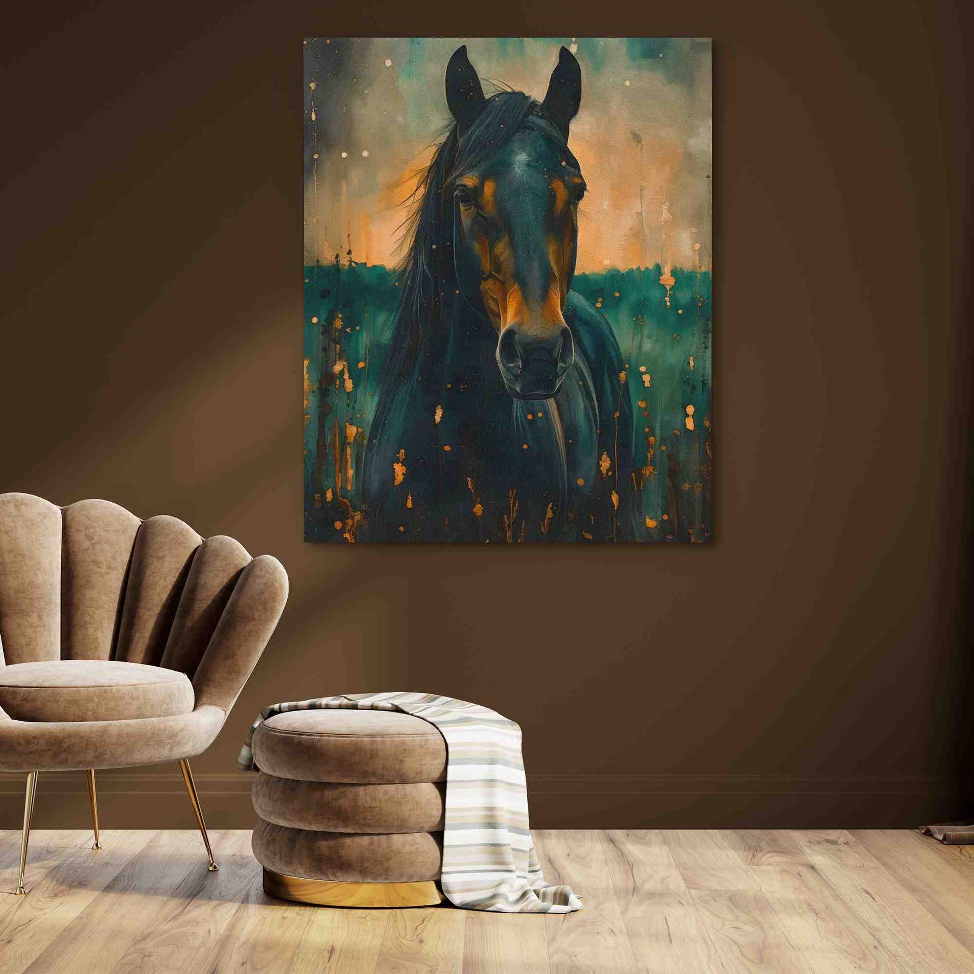 Emerald Explorer - Country and Farm Wall Art in Black Frame