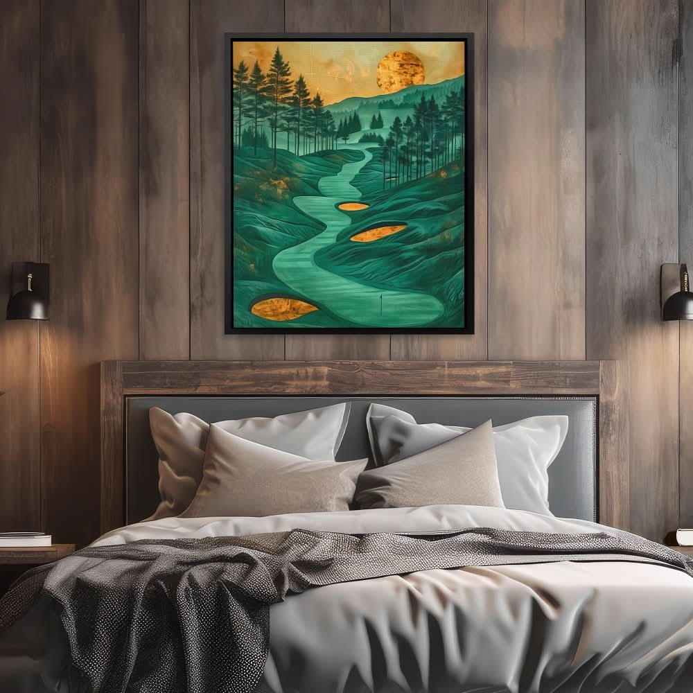 Emerald Golf Course - Golf Art for Bedroom